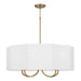 Capital Lighting - Four Light Chandelier - Adrian - Aged Brass- Union Lighting Luminaires Decor