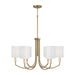 Capital Lighting - Six Light Chandelier - Adrian - Aged Brass- Union Lighting Luminaires Decor