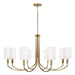 Capital Lighting - Eight Light Chandelier - Adrian - Aged Brass- Union Lighting Luminaires Decor