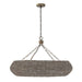 Capital Lighting - Eight Light Chandelier - Morada - Aegean Grey and Dark Brass- Union Lighting Luminaires Decor