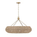 Capital Lighting - Eight Light Chandelier - Morada - Light Fawn and Matte Brass- Union Lighting Luminaires Decor