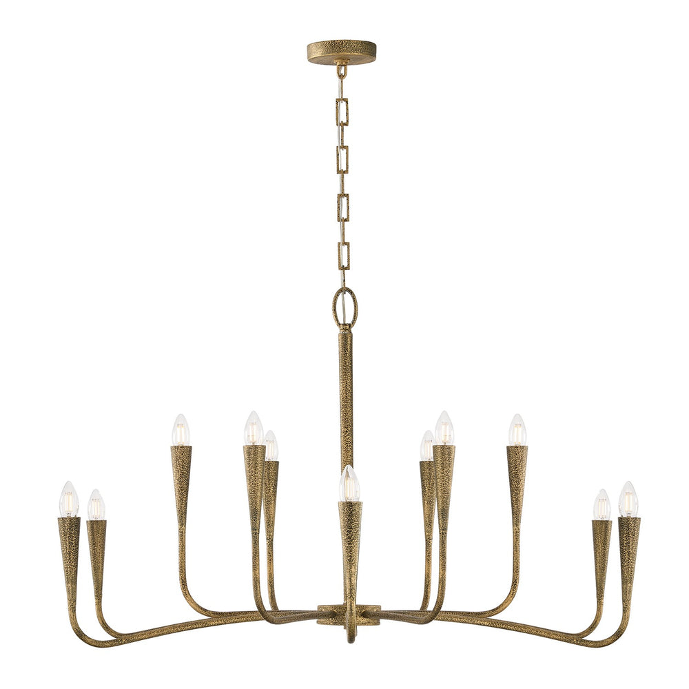 Capital Lighting - 12 Light Chandelier - Savari - Artisan Gold- Union Lighting Luminaires Decor