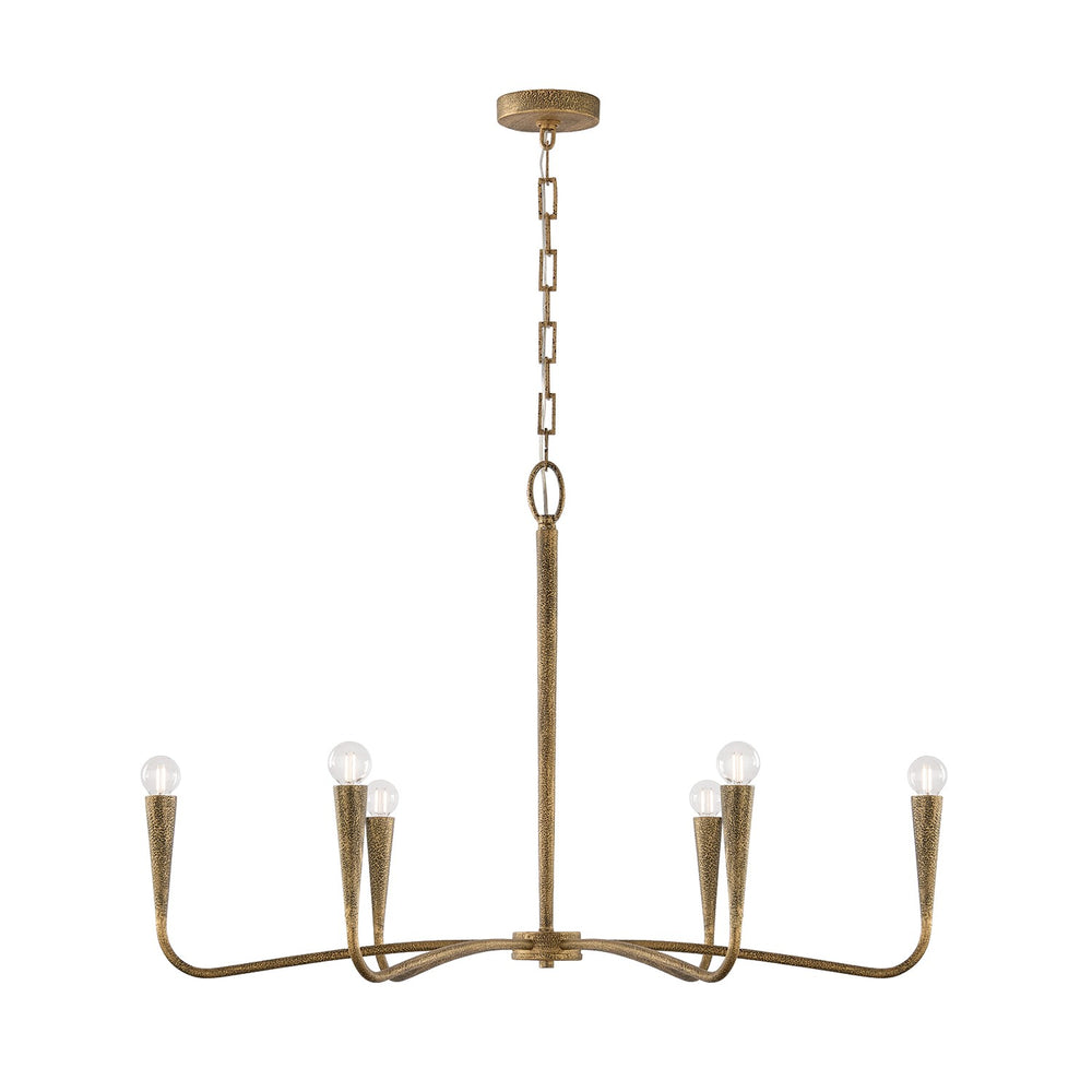 Capital Lighting - Six Light Chandelier - Savari - Artisan Gold- Union Lighting Luminaires Decor