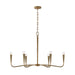 Capital Lighting - Six Light Chandelier - Savari - Artisan Gold- Union Lighting Luminaires Decor