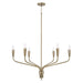 Capital Lighting - Six Light Chandelier - Palmer - Antiqued Brass- Union Lighting Luminaires Decor