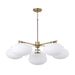 Capital Lighting - Six Light Chandelier - Soren - Aged Brass- Union Lighting Luminaires Decor