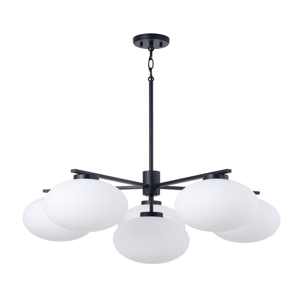 Capital Lighting - Six Light Chandelier - Soren - Matte Black- Union Lighting Luminaires Decor