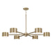 Capital Lighting - LED Chandelier - Henley - Aged Brass- Union Lighting Luminaires Decor