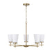 Capital Lighting - Five Light Chandelier - Drake - Aged Brass- Union Lighting Luminaires Decor