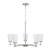 Capital Lighting - Five Light Chandelier - Drake - Brushed Nickel- Union Lighting Luminaires Decor