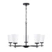 Capital Lighting - Five Light Chandelier - Drake - Matte Black- Union Lighting Luminaires Decor