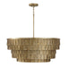 Capital Lighting - Six Light Chandelier - Arden - Ancestral Gold- Union Lighting Luminaires Decor