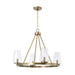 Capital Lighting - Four Light Chandelier - Aaron - Aged Brass- Union Lighting Luminaires Decor