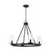 Capital Lighting - Four Light Chandelier - Aaron - Matte Black- Union Lighting Luminaires Decor