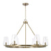 Capital Lighting - Six Light Chandelier - Aaron - Aged Brass- Union Lighting Luminaires Decor