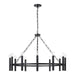Capital Lighting - 12 Light Chandelier - Winton - Matte Black- Union Lighting Luminaires Decor