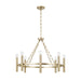 Capital Lighting - Eight Light Chandelier - Winton - Matte Brass- Union Lighting Luminaires Decor