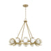 Capital Lighting - 12 Light Chandelier - Flora - Buffed Gold- Union Lighting Luminaires Decor
