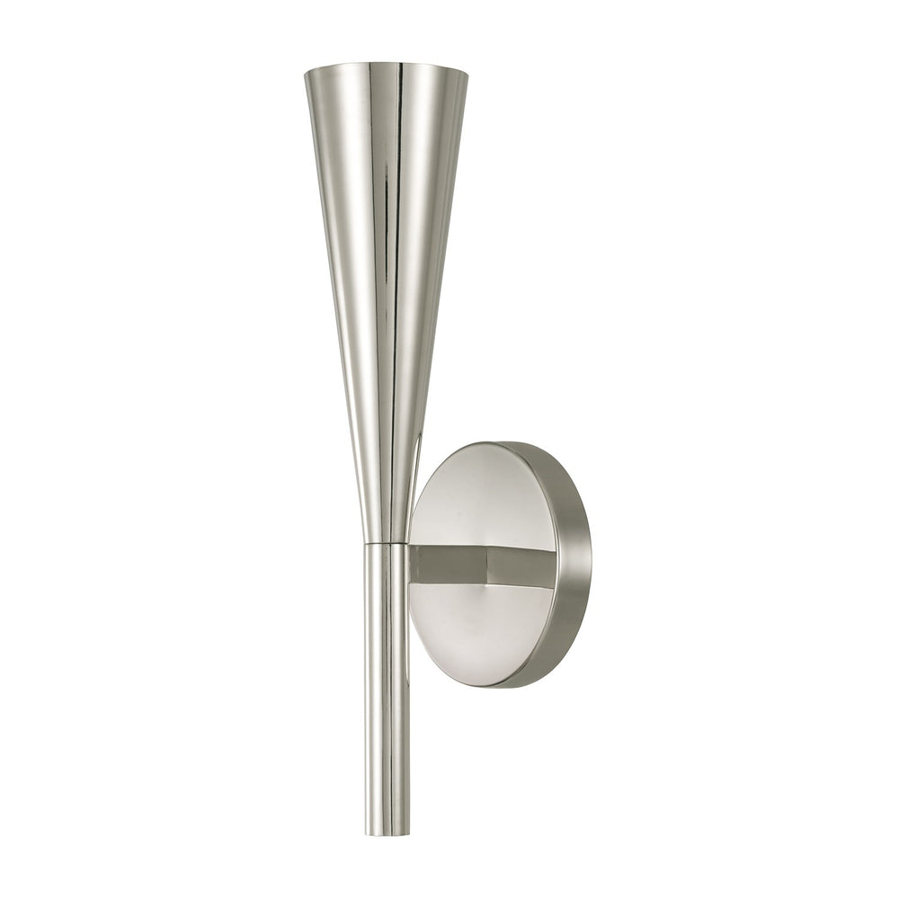 Capital Lighting - One Light Wall Sconce - Levi - Polished Nickel- Union Lighting Luminaires Decor