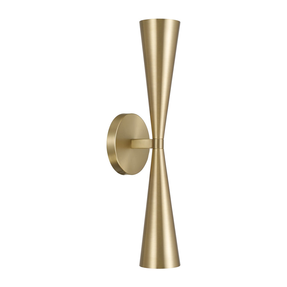 Capital Lighting - Two Light Wall Sconce - Levi - Matte Brass- Union Lighting Luminaires Decor