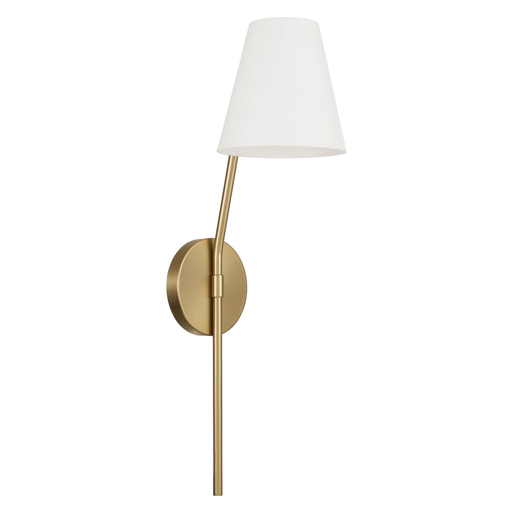 Capital Lighting - One Light Wall Sconce - Cami - Aged Brass and White- Union Lighting Luminaires Decor