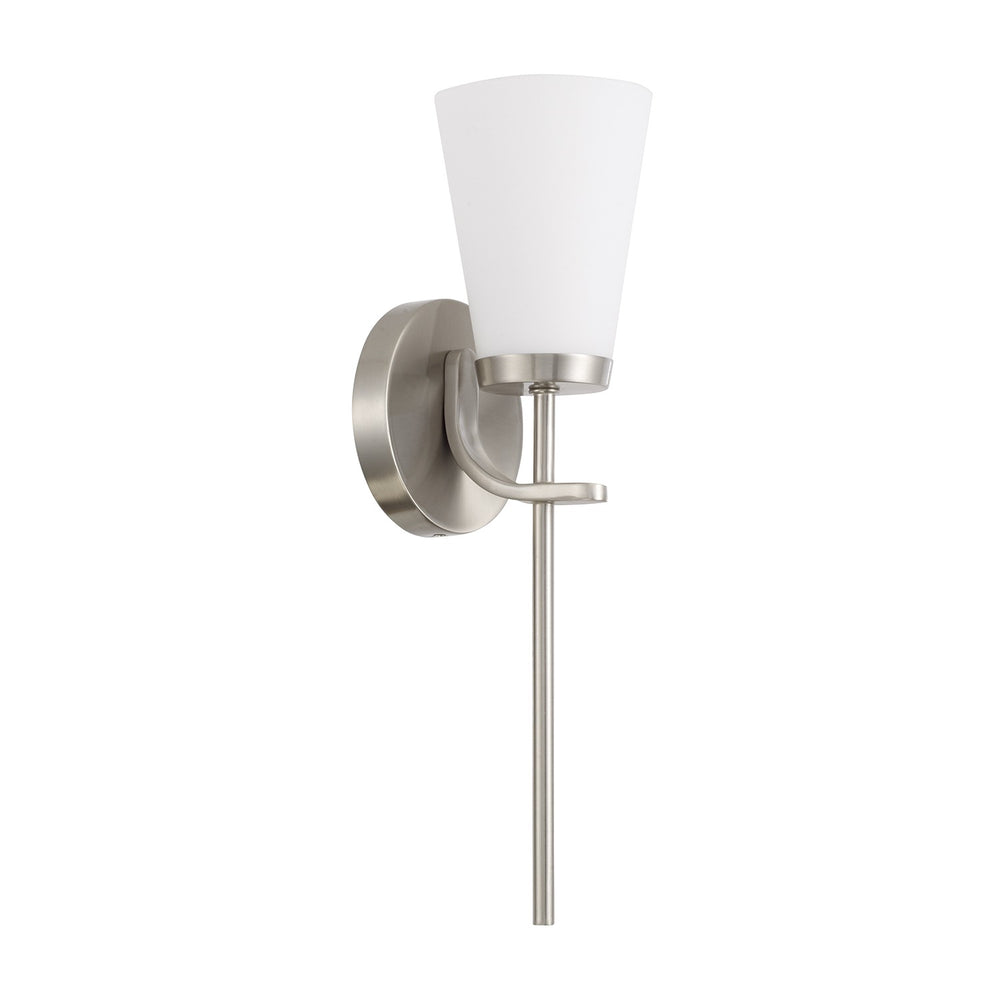 Capital Lighting - One Light Wall Sconce - Drake - Brushed Nickel- Union Lighting Luminaires Decor