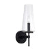 Capital Lighting - One Light Wall Sconce - Aaron - Matte Black- Union Lighting Luminaires Decor
