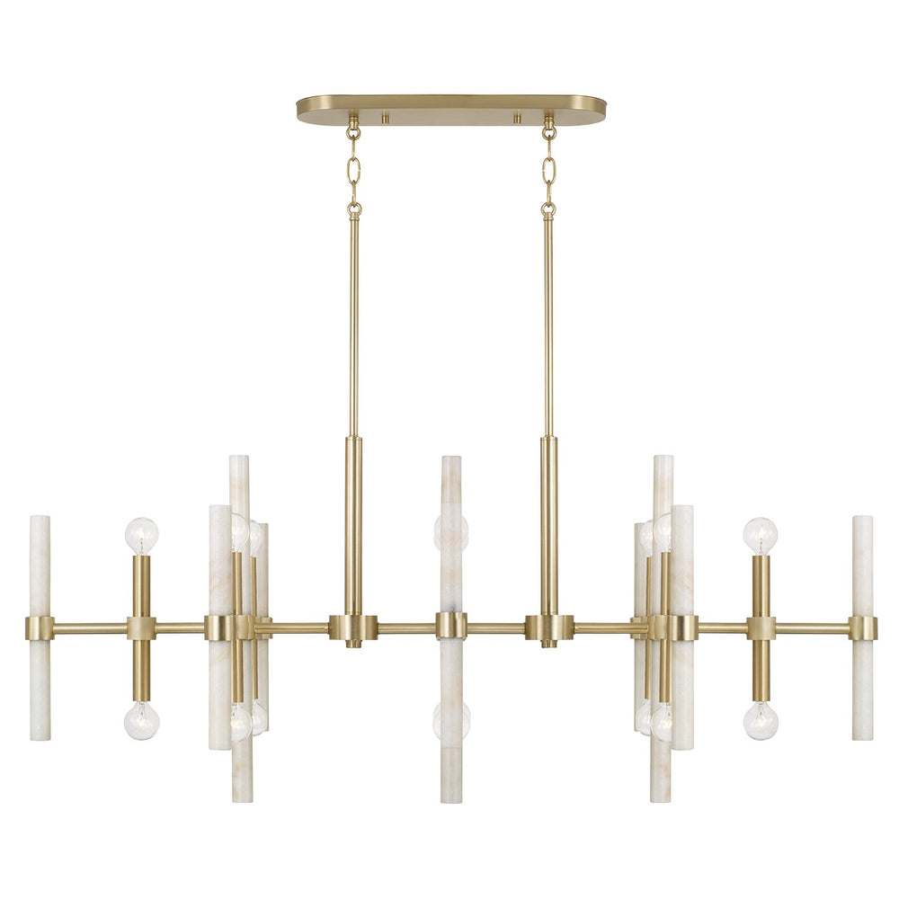 Capital Lighting - 16 Light Island Pendant - Marlow - Matte Brass- Union Lighting Luminaires Decor