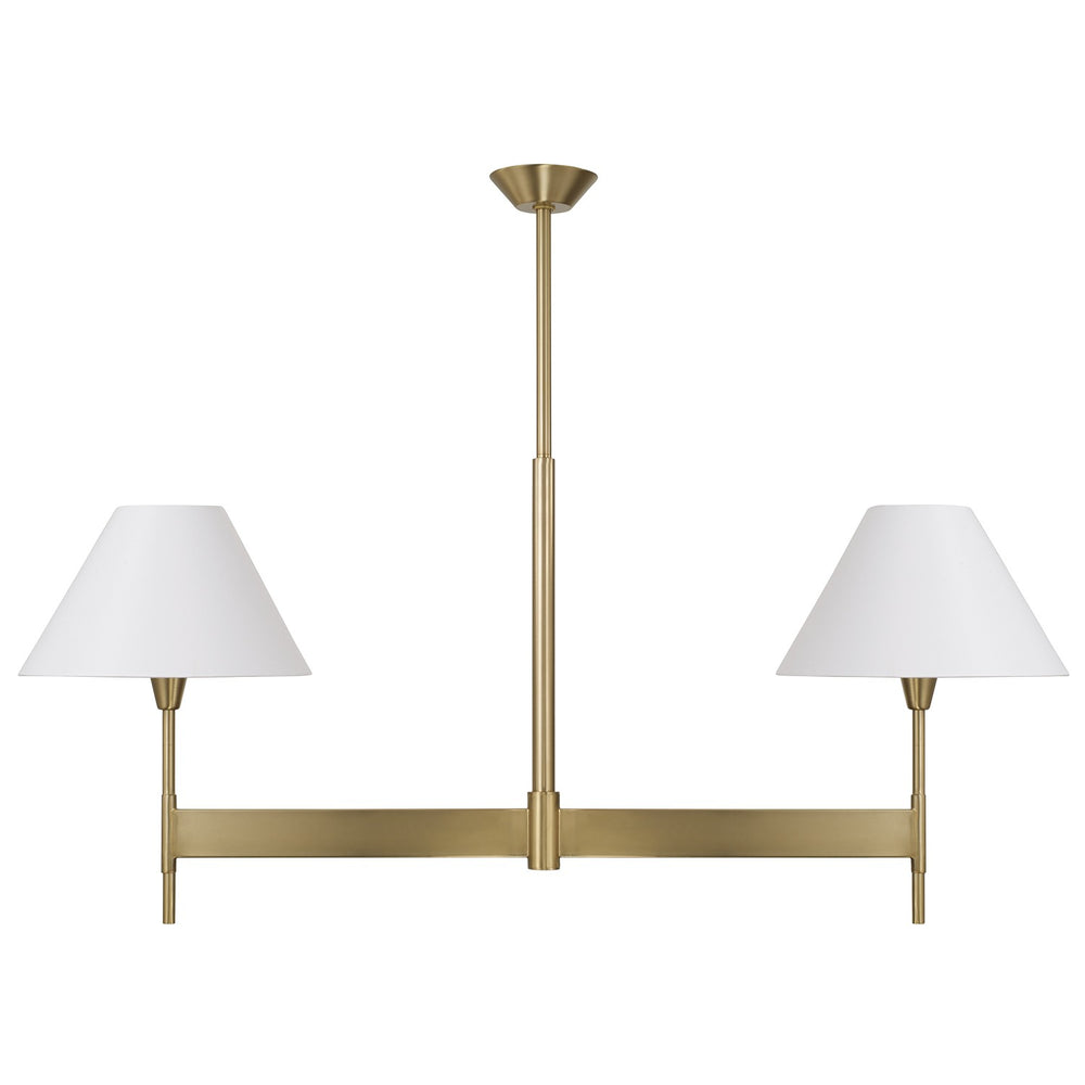 Capital Lighting - Two Light Island Pendant - Leland - Aged Brass- Union Lighting Luminaires Decor