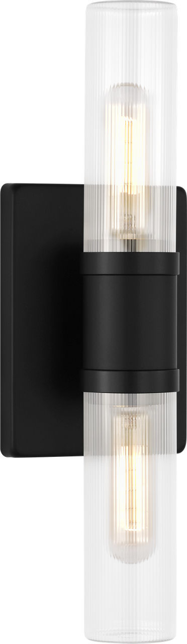 Visual Comfort Studio Canada - Two Light Vanity - Keaton - Midnight Black | Midnight Black- Union Lighting Luminaires Decor