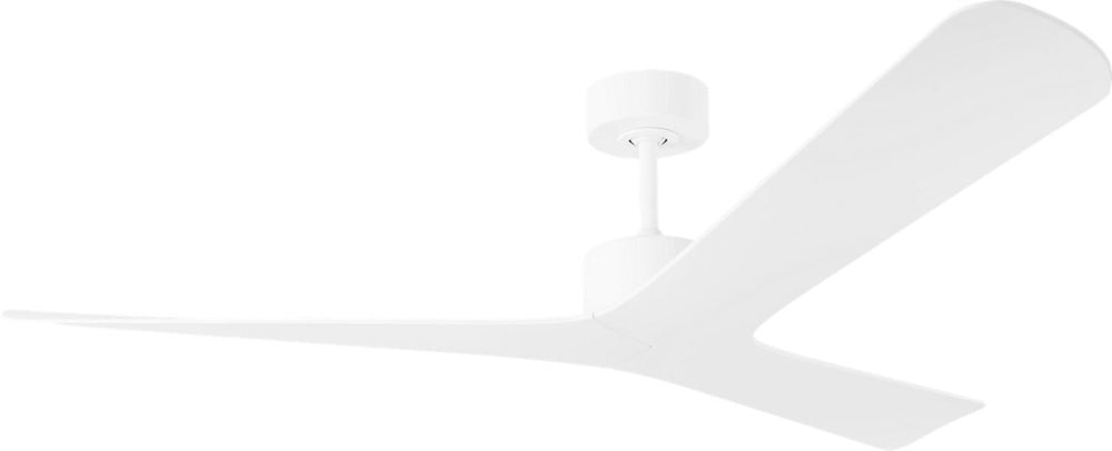 Visual Comfort Fan Canada - 57" Ceiling Fan - Tri Plank - Matte White- Union Lighting Luminaires Decor