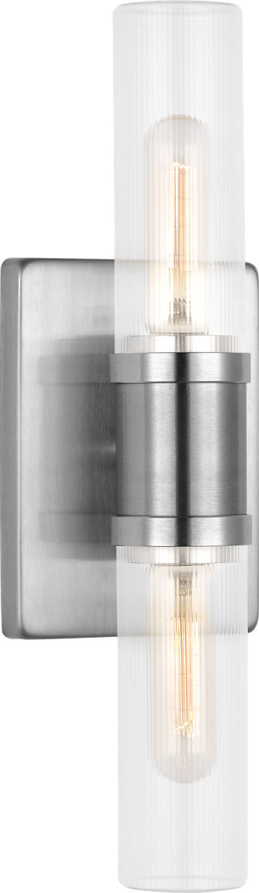 Visual Comfort Studio Canada - Two Light Vanity - Keaton - Brushed Nickel | Brushed Nickel- Union Lighting Luminaires Decor