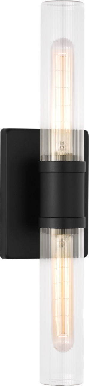 Visual Comfort Studio Canada - Two Light Vanity - Keaton - Midnight Black | Midnight Black- Union Lighting Luminaires Decor