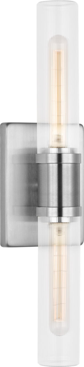 Visual Comfort Studio Canada - Two Light Vanity - Keaton - Brushed Nickel | Brushed Nickel- Union Lighting Luminaires Decor