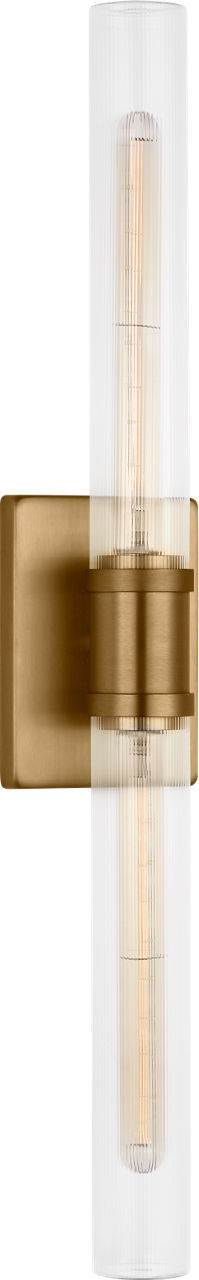 Visual Comfort Studio Canada - Two Light Vanity - Keaton - Satin Brass | Satin Brass- Union Lighting Luminaires Decor