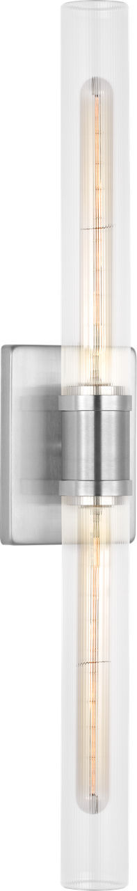 Visual Comfort Studio Canada - Two Light Vanity - Keaton - Brushed Nickel | Brushed Nickel- Union Lighting Luminaires Decor