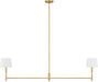 Visual Comfort Studio Canada - Two Light Linear Chandelier - Greard - Gild | Gild- Union Lighting Luminaires Decor