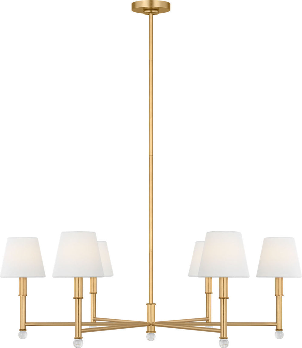 Visual Comfort Studio Canada - Six Light Chandelier - Greard - Gild | Gild- Union Lighting Luminaires Decor