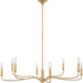 Visual Comfort Studio Canada - Eight Light Chandelier - Chatsworth - Gild | Gild- Union Lighting Luminaires Decor