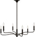Visual Comfort Studio Canada - Six Light Chandelier - Chatsworth - Aged Iron | Aged Iron- Union Lighting Luminaires Decor