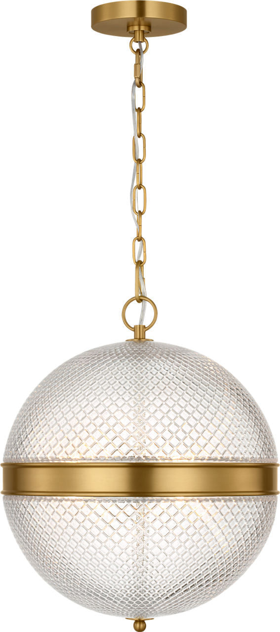 Visual Comfort Studio Canada - Three Light Pendant - Lucinda - Burnished Brass | Burnished Brass- Union Lighting Luminaires Decor