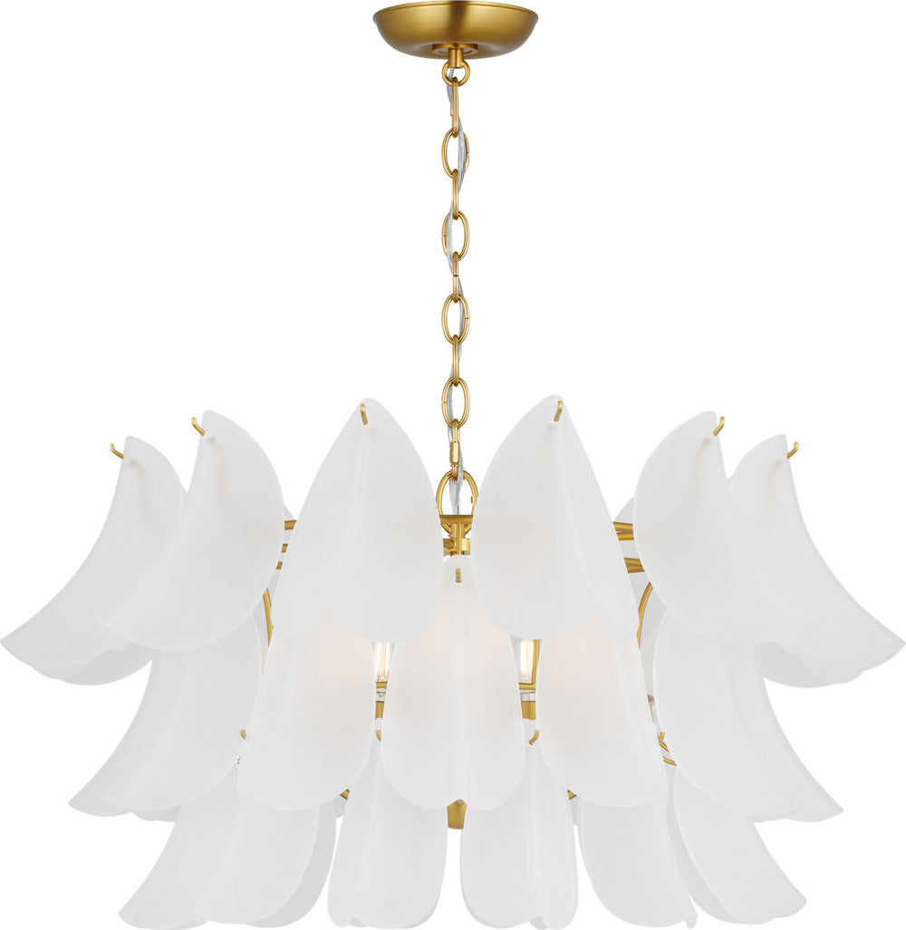 Visual Comfort Studio Canada - Five Light Chandelier - Chloe - Burnished Brass | Burnished Brass- Union Lighting Luminaires Decor