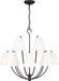 Visual Comfort Studio Canada - 12 Light Chandelier - Marina - Aged Iron | Aged Iron- Union Lighting Luminaires Decor