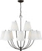 Visual Comfort Studio Canada - 12 Light Chandelier - Marina - Aged Iron | Aged Iron- Union Lighting Luminaires Decor