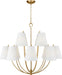 Visual Comfort Studio Canada - 12 Light Chandelier - Marina - Burnished Brass | Burnished Brass- Union Lighting Luminaires Decor
