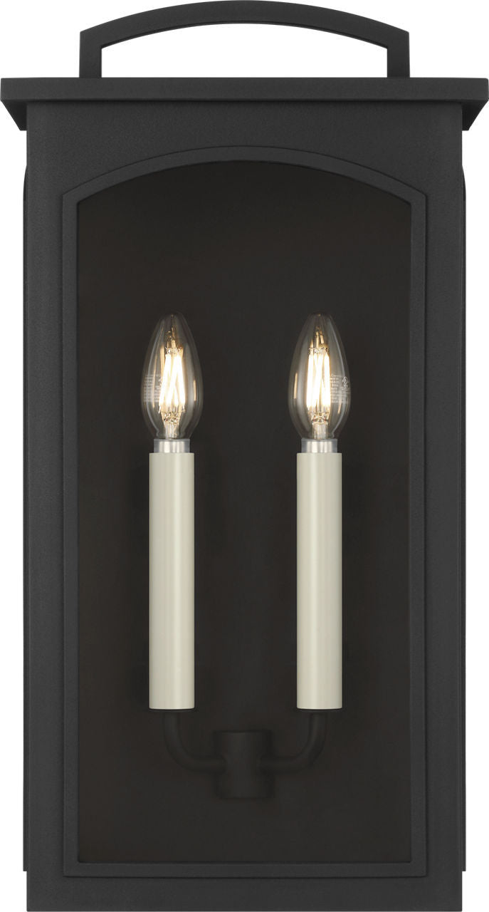 Visual Comfort Studio Canada - Two Light Wall Lantern - Modesto - Textured Black | Textured Black- Union Lighting Luminaires Decor