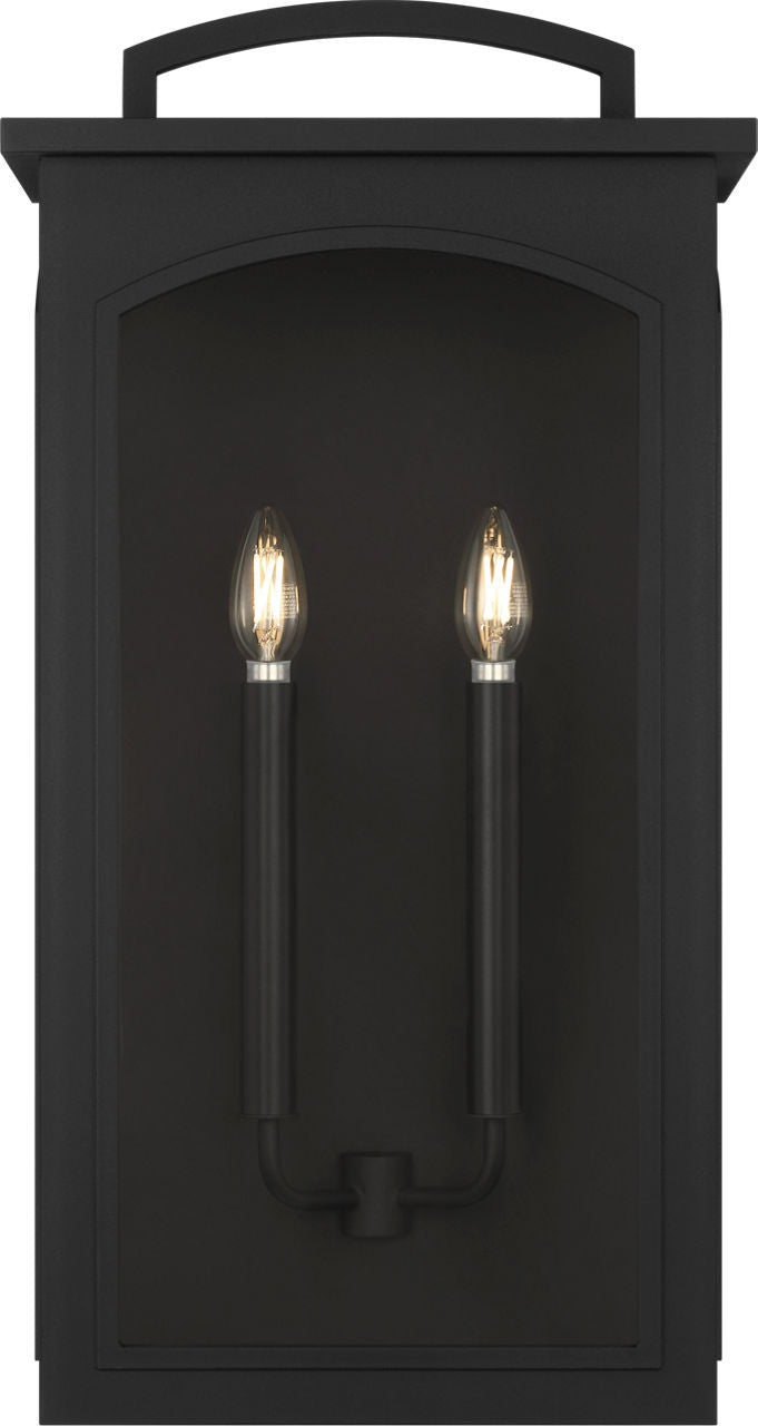 Visual Comfort Studio Canada - Two Light Wall Lantern - Modesto - Textured Black | Textured Black- Union Lighting Luminaires Decor
