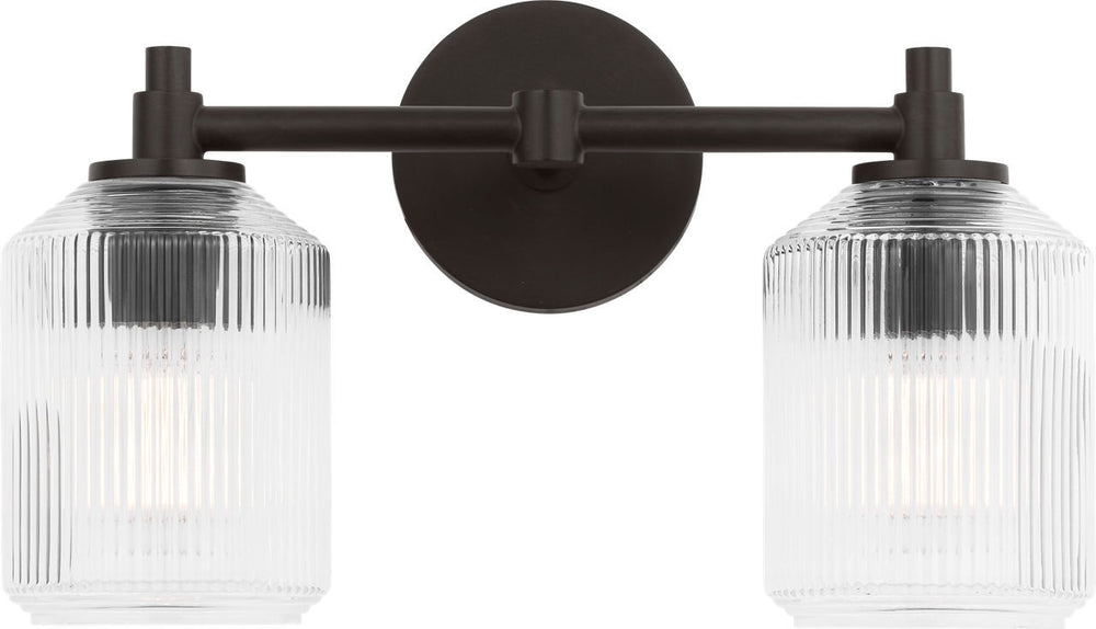 Visual Comfort Studio Canada - Two Light Bath - Barstow - Aged Iron | Aged Iron- Union Lighting Luminaires Decor