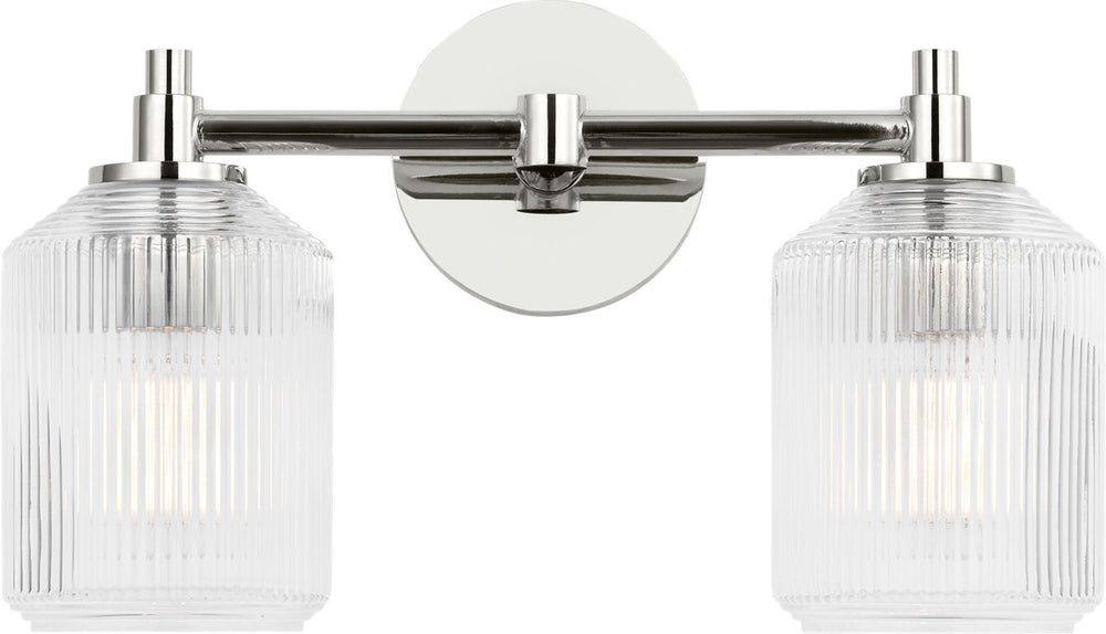 Visual Comfort Studio Canada - Two Light Bath - Barstow - Polished Nickel | Polished Nickel- Union Lighting Luminaires Decor