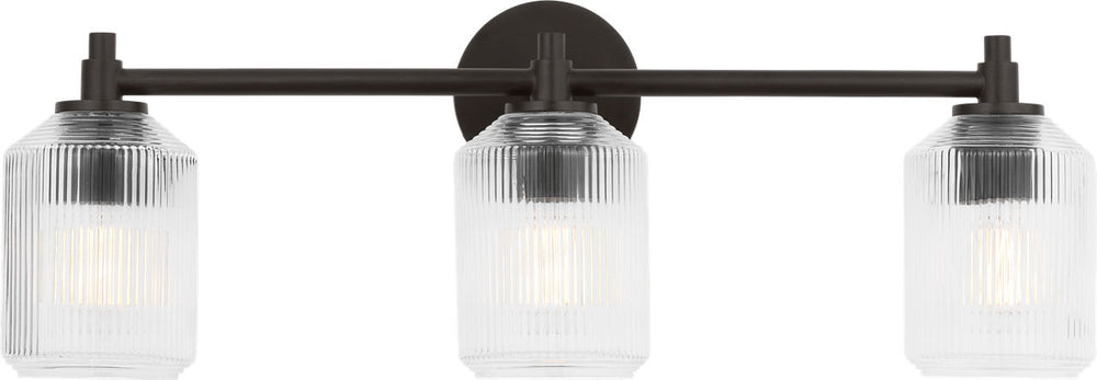 Visual Comfort Studio Canada - Three Light Bath - Barstow - Aged Iron | Aged Iron- Union Lighting Luminaires Decor